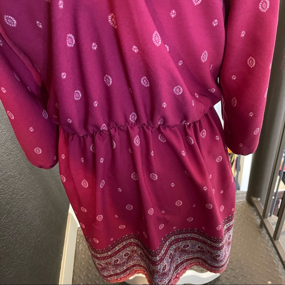 Xhilaration Long Sleeve Bohemian Dress - Picture 5 of 7